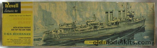 Revell 1/240 DD131 USS Buchanan Four Stack Destroyer, H375-229 plastic model kit